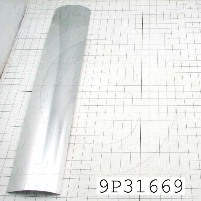 Fabricated Parts, Reflector Insert, 27.68 in. Length, 5.88 in. Width, 0.03 in. Thickness