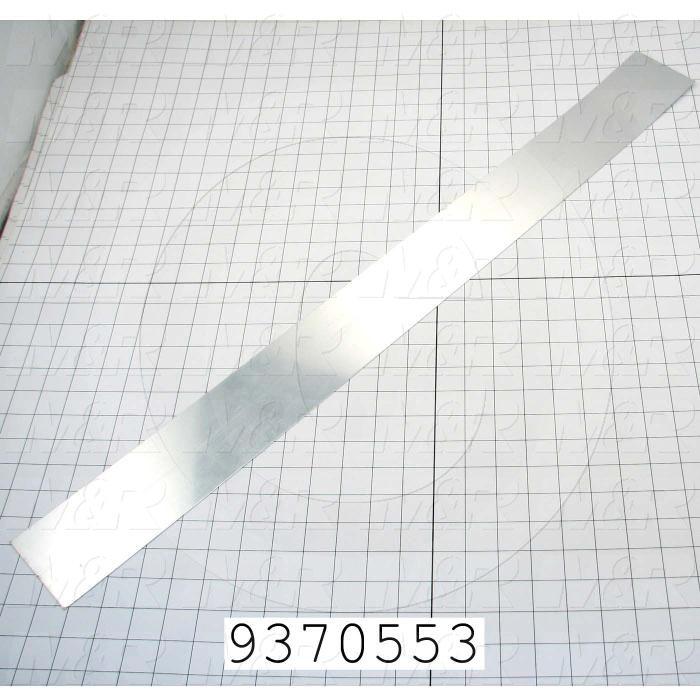 Fabricated Parts, Reflector Insert, 32.50 in. Length, 5.17 in. Width, 2.59 in. Height
