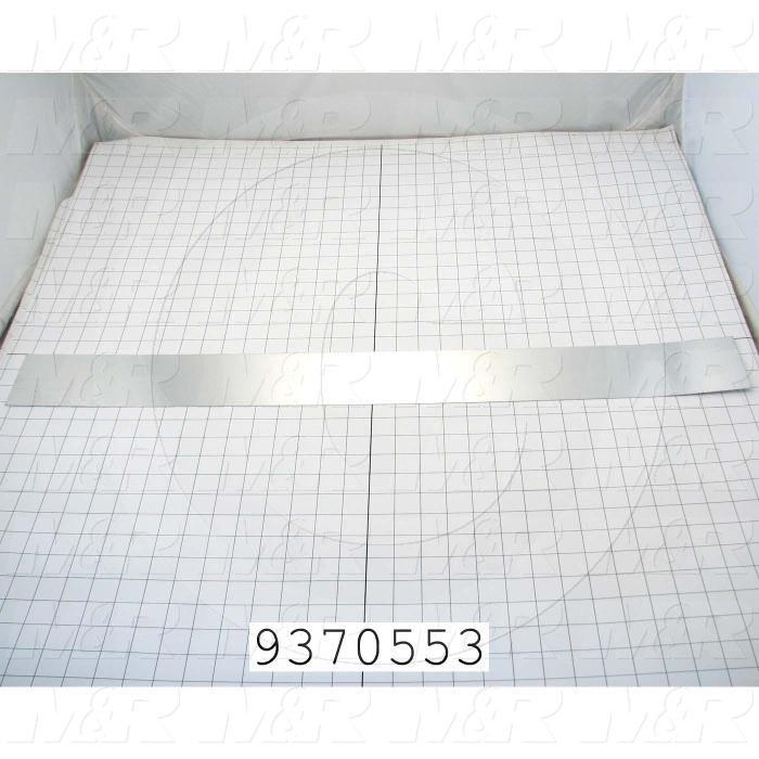 Fabricated Parts, Reflector Insert, 32.50 in. Length, 5.17 in. Width, 2.59 in. Height