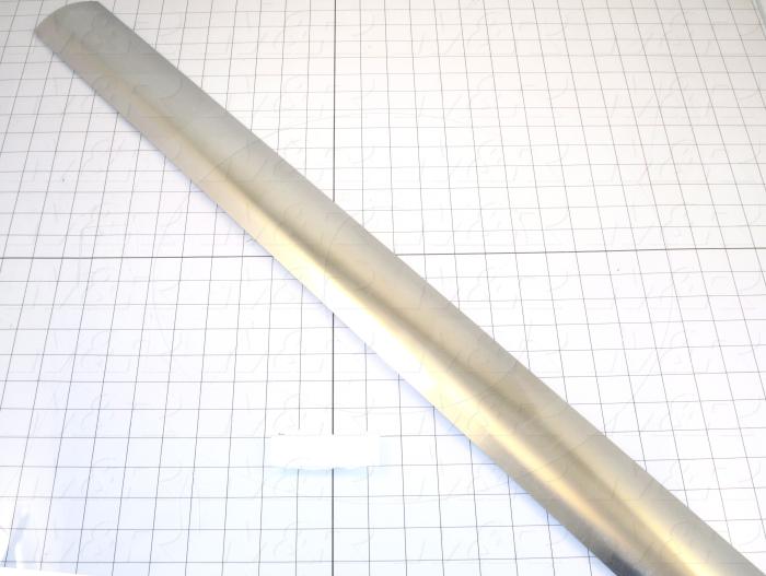 Fabricated Parts, Reflector Insert, 36.50 in. Length, 3.03 in. Width, 0.52 in. Height