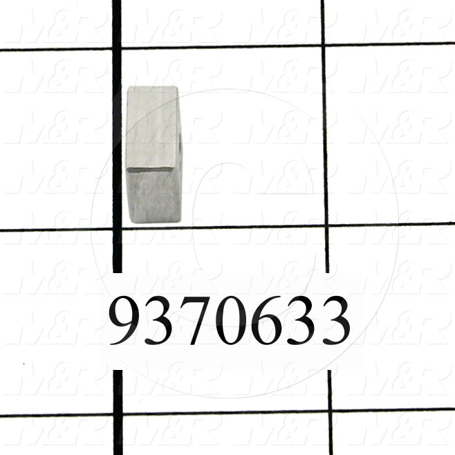 Fabricated Parts, Reflector Spacer, 0.50 in. Length, 0.50 in. Width, 0.25 in. Thickness