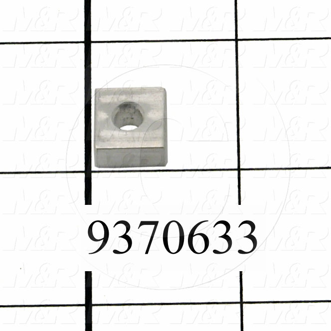 Fabricated Parts, Reflector Spacer, 0.50 in. Length, 0.50 in. Width, 0.25 in. Thickness