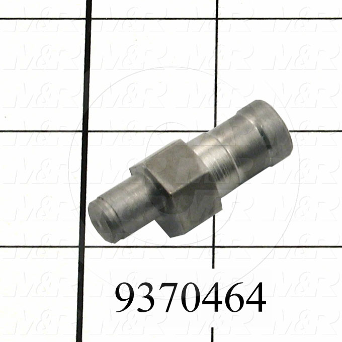 Fabricated Parts, Register Bearing Shaft, 1.60 in. Length, 0.62 in. Width, 0.50 in. Diameter