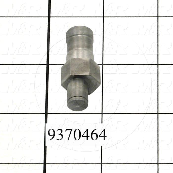 Fabricated Parts, Register Bearing Shaft, 1.60 in. Length, 0.62 in. Width, 0.50 in. Diameter