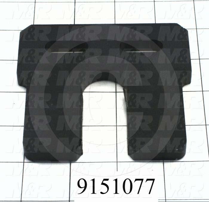 Fabricated Parts, Registration Fork, 3.50 in. Length, 3.63 in. Width, 0.38 in. Thickness