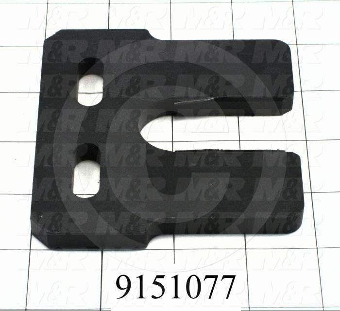 Fabricated Parts, Registration Fork, 3.50 in. Length, 3.63 in. Width, 0.38 in. Thickness