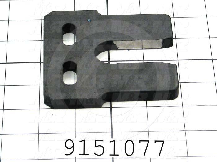 Fabricated Parts, Registration Fork, 3.50 in. Length, 3.63 in. Width, 0.38 in. Thickness