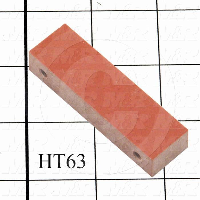 Fabricated Parts, remove Insulator, 2.63 in. Length, 0.50 in. Width, 0.75 in. Height