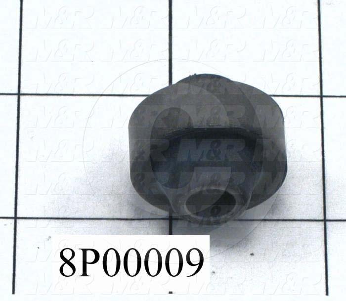 Fabricated Parts, Resilient Bushing, 1.31 in. Length, 1.38 in. Diameter