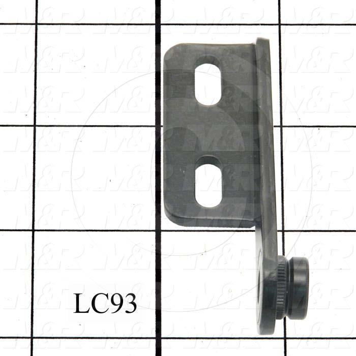 Fabricated Parts, Right Hinge Female Half, 3.00 in. Length, 0.87 in. Width, 0.90 in. Height, 11 GA Thickness