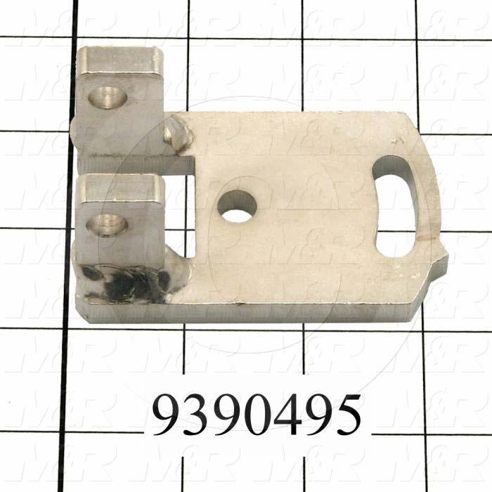 Fabricated Parts, Right Holder Bracket, 2.00 in. Length, 1.56 in. Width, 3.10 in. Height, OC50001 Nickel Plating Finish