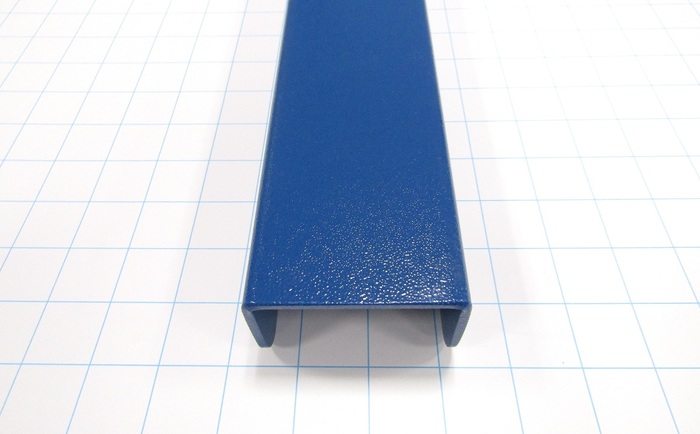 Fabricated Parts, RIght Side Screen Holder Weld, 13.75 in. Length, 2.75 in. Width, 1.75 in. Height, Painted Blue Finish