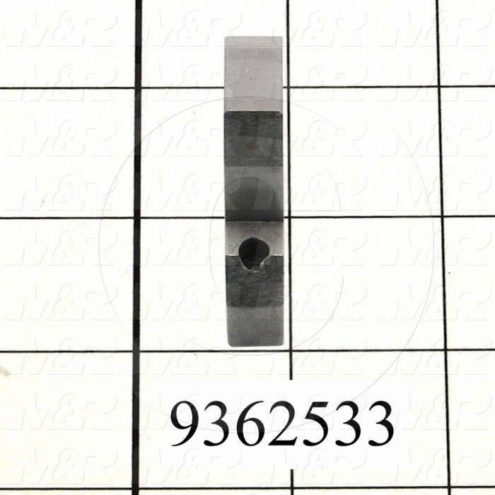 Fabricated Parts, Rod Clevis Bracket, 1.66 in. Length, 1.50 in. Width, 0.38 in. Height