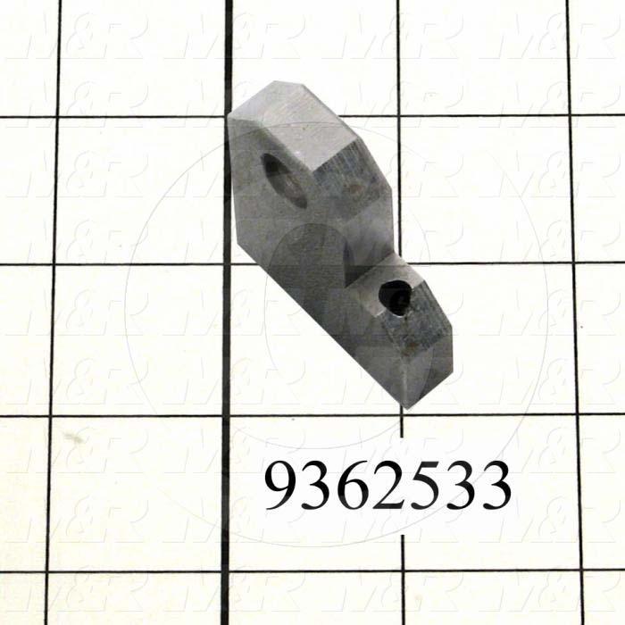 Fabricated Parts, Rod Clevis Bracket, 1.66 in. Length, 1.50 in. Width, 0.38 in. Height