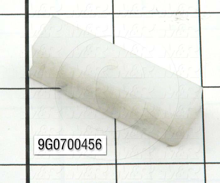 Fabricated Parts, Roller Support Base, 1.94 in. Length, 0.50 in. Width, 0.60 in. Height