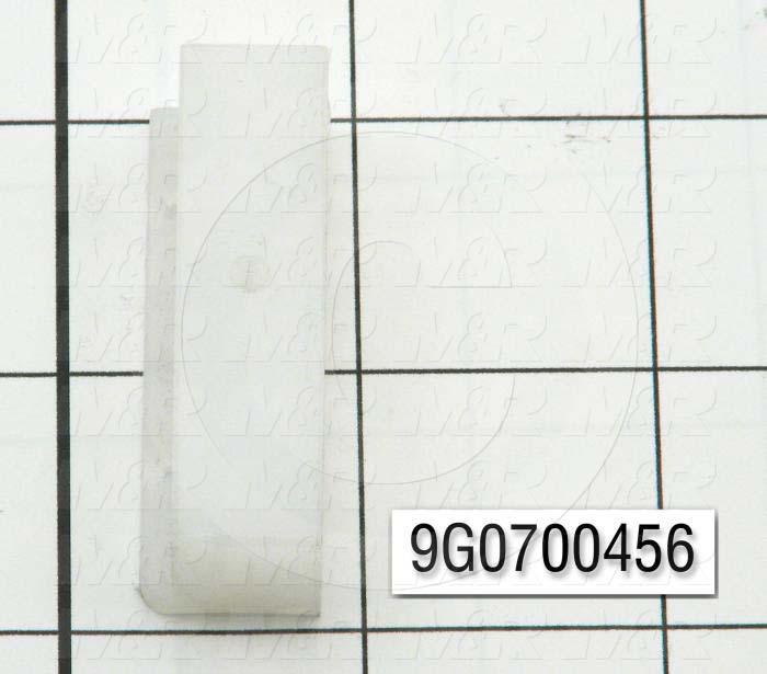 Fabricated Parts, Roller Support Base, 1.94 in. Length, 0.50 in. Width, 0.60 in. Height