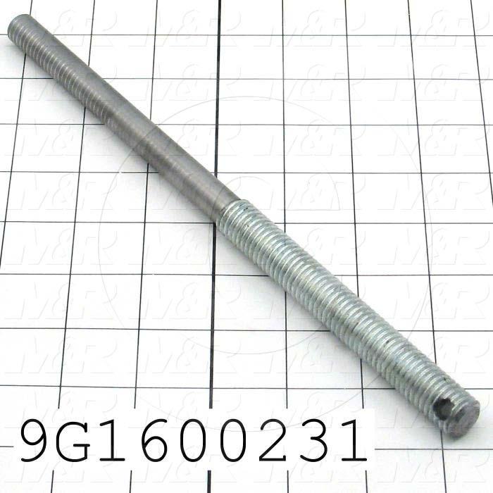 Fabricated Parts, Roller Yoke Support Shaft, 10.00 in. Length, 5/8 in. Diameter