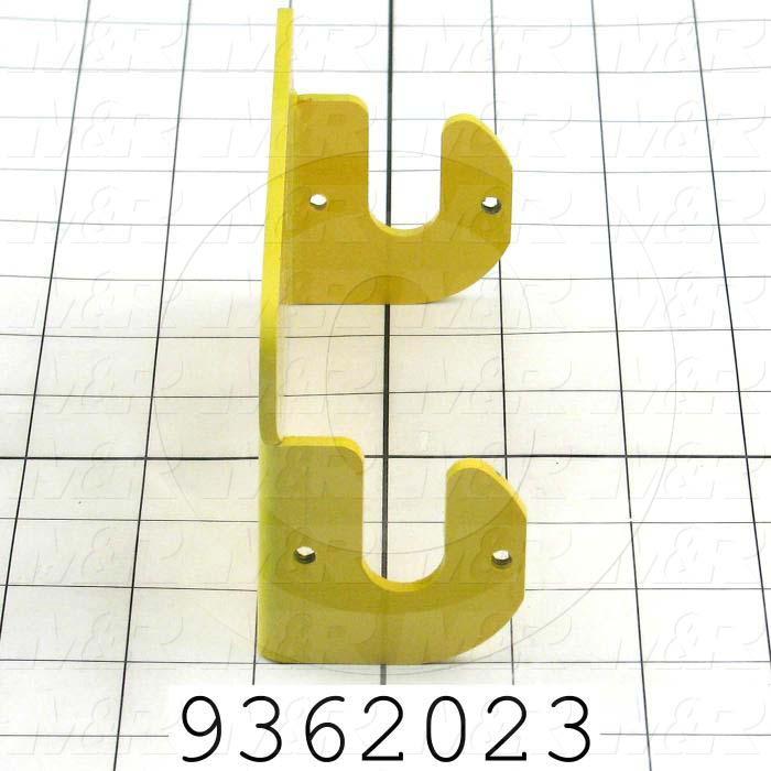Fabricated Parts, Safety Beam Bracket, 5.73 in. Length, 3.00 in. Width, 2.06 in. Height