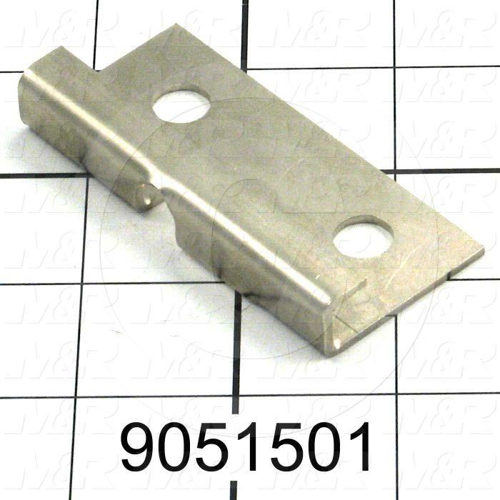 Fabricated Parts, Safety Lock Guide Plate, 2.97 in. Length, 2.05 in. Width, 1.42 in. Height