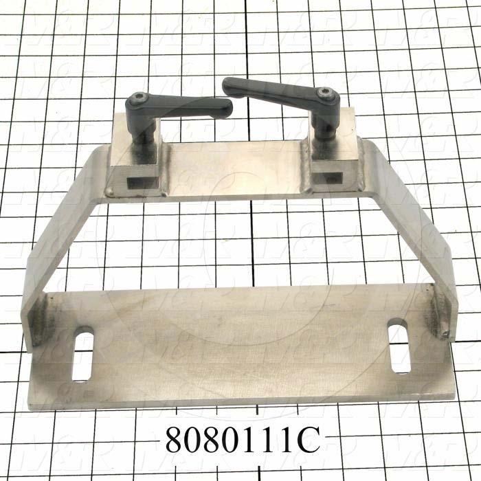 Fabricated Parts, Screen Bracket, 11.25 in. Length, 4.00 in. Width, 6.40 in. Height, Rear Side