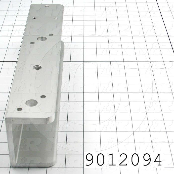 Fabricated Parts, Screen Holder, 13.75 in. Length, 2.50 in. Width, 3.44 in. Height, Left Side