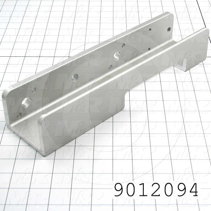 Fabricated Parts, Screen Holder, 13.75 in. Length, 2.50 in. Width, 3.44 in. Height, Left Side