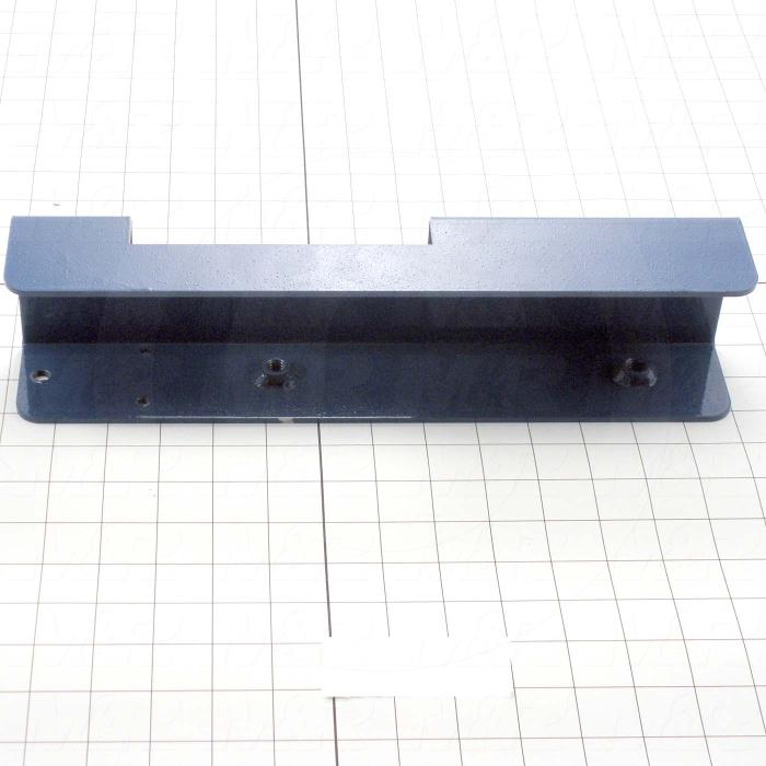 Fabricated Parts, Screen Holder, 13.75 in. Length, 3.25 in. Width, 2.38 in. Height, Left Side, Painted Blue Finish