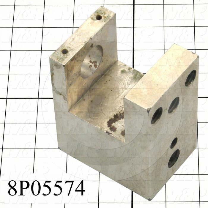 Fabricated Parts, Screen Holder Clamp Block, 4.25 in. Length, 2.50 in. Width, 3.50 in. Height