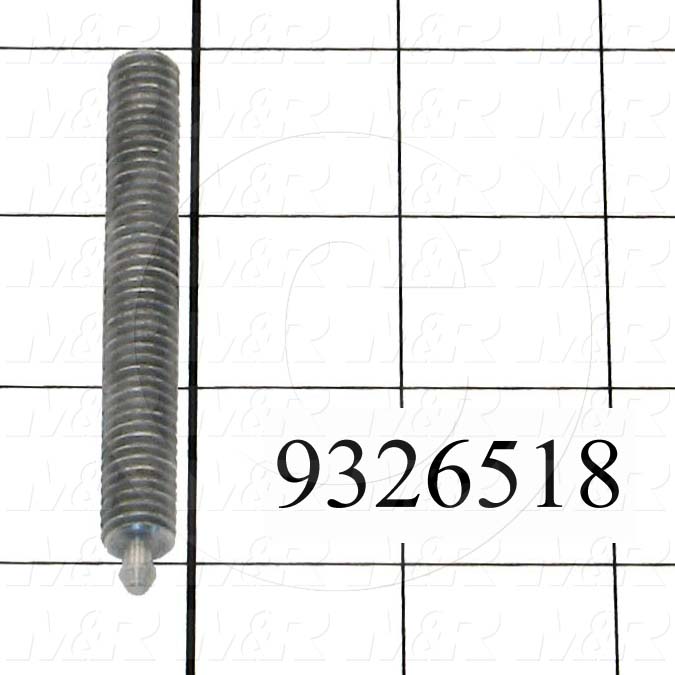 Fabricated Parts, Screen Holder Clamp Stud, 3.00 in. Length, 0.13 in. Diameter