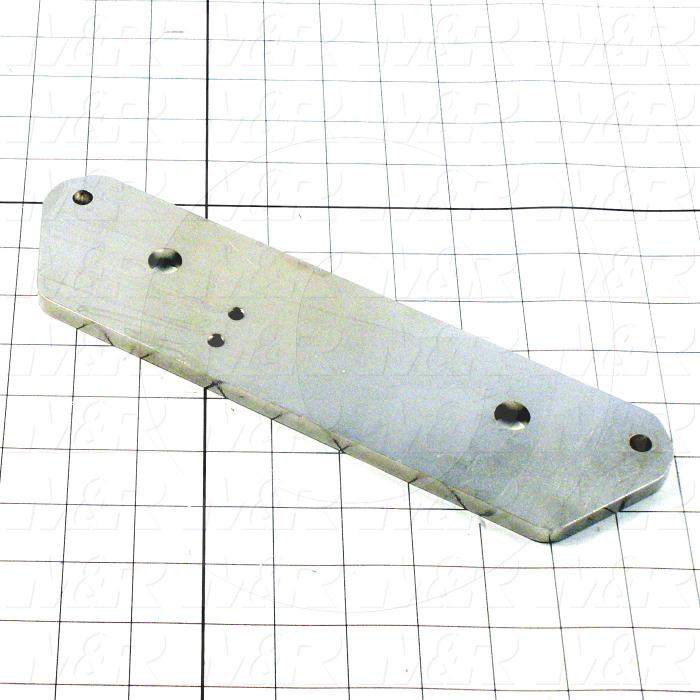Fabricated Parts, Screen Holder Leveling Plate, 10.75 in. Length, 2.75 in. Width, 0.38 in. Thickness, OC50001 Nickel Plating Finish
