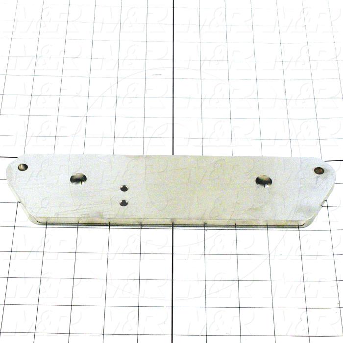 Fabricated Parts, Screen Holder Leveling Plate, 10.75 in. Length, 2.75 in. Width, 0.38 in. Thickness, OC50001 Nickel Plating Finish
