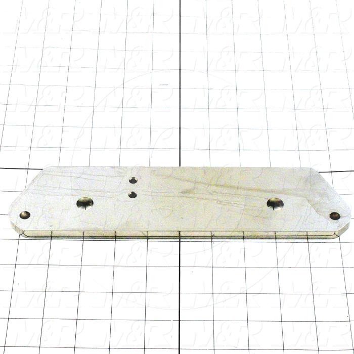 Fabricated Parts, Screen Holder Leveling Plate, 10.75 in. Length, 2.75 in. Width, 0.38 in. Thickness, OC50001 Nickel Plating Finish