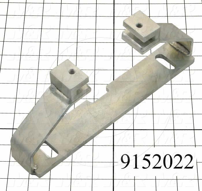 Fabricated Parts, Screen Holder Mounting Bracket, 11.25 in. Length, 1.88 in. Width, 4.19 in. Height, Rear Side
