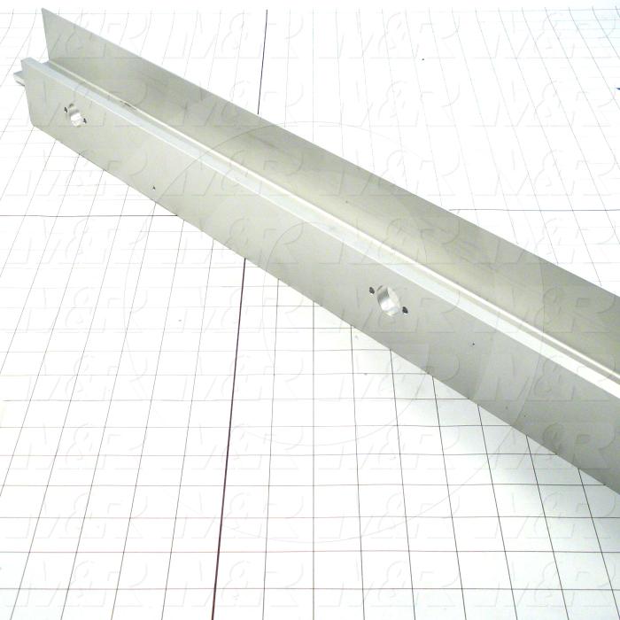 Fabricated Parts, Screen Holder Pneu 61.5" Rl, 61.50 in. Length, 3.25 in. Width, 2.50 in. Height, As Material Finish