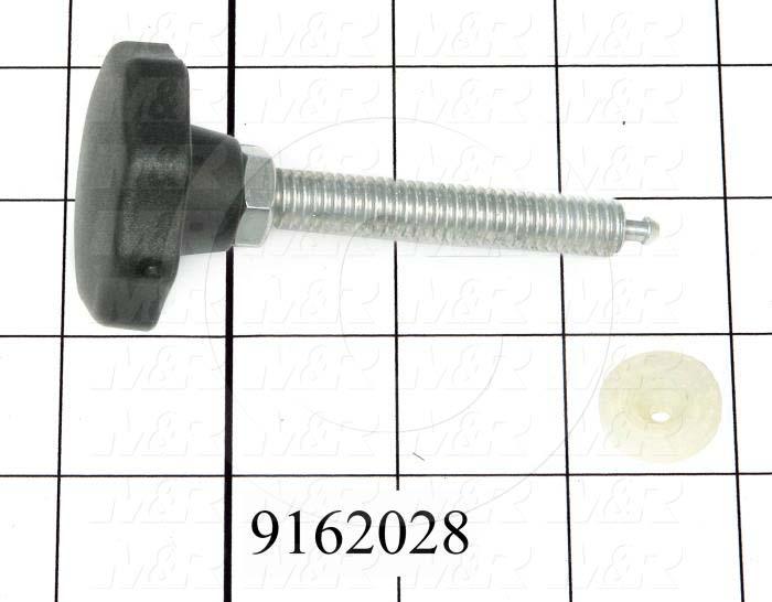 Fabricated Parts, Screen Holder Screw Assembly, 3.54 in. Length, 3/8-16 Thread Size
