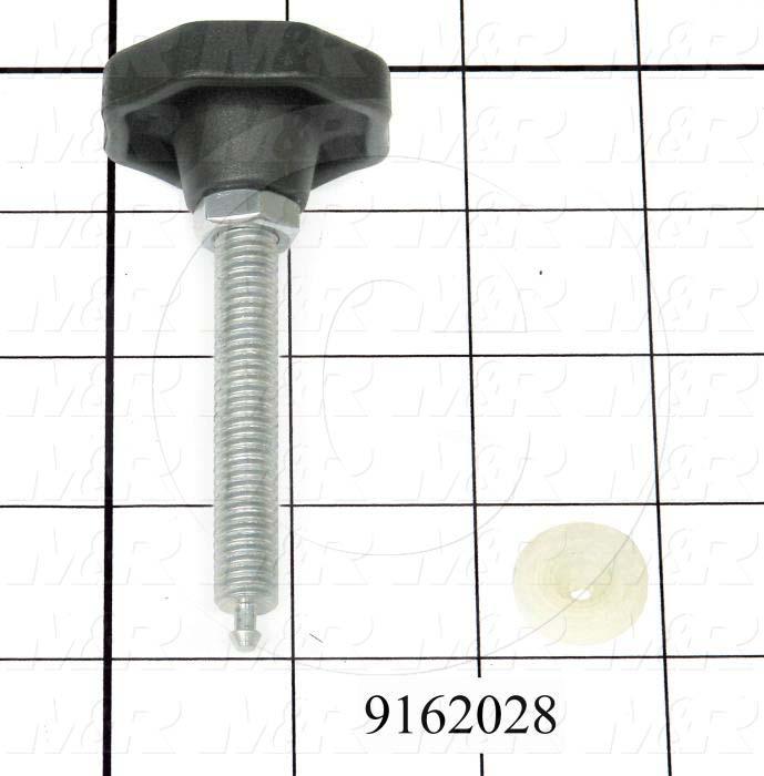 Fabricated Parts, Screen Holder Screw Assembly, 3.54 in. Length, 3/8-16 Thread Size