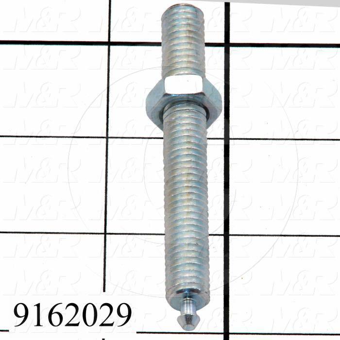 Fabricated Parts, Screen Holder Stud, 3.13 in. Length, 3/8-16 Thread Size