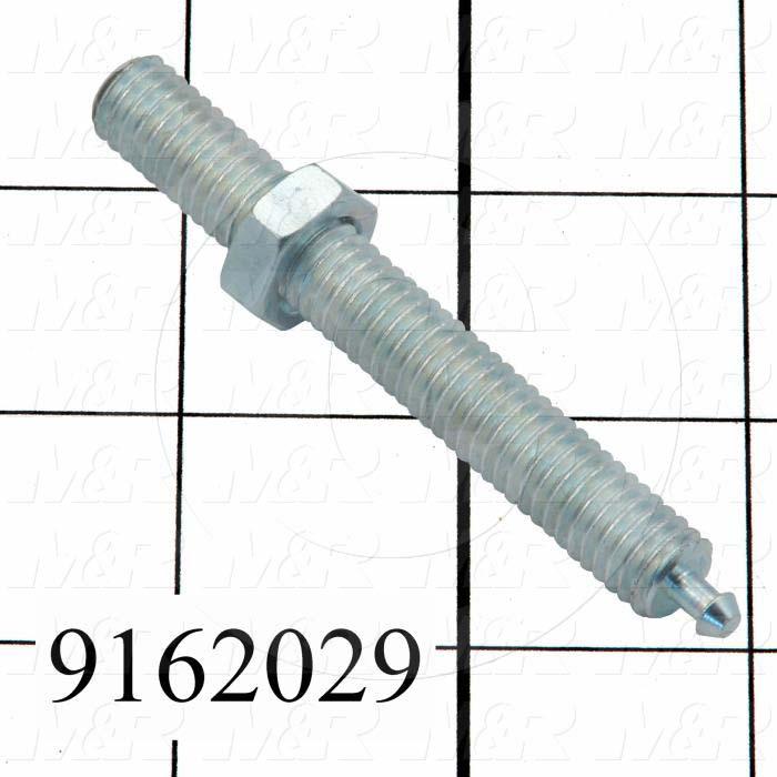 Fabricated Parts, Screen Holder Stud, 3.13 in. Length, 3/8-16 Thread Size