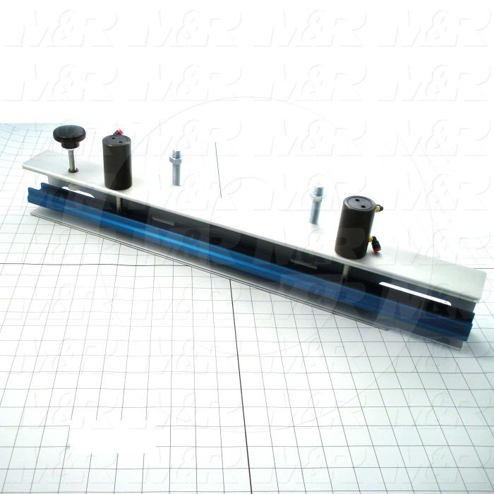 Fabricated Parts, Screen Holder Sub Assembly, 25.00 in. Length, 3.38 in. Width, 6.15 in. Height, Front Side