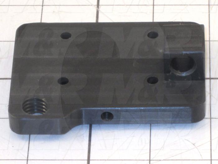 Fabricated Parts, Screen Lock Base, 3.25 in. Length, 2.50 in. Width, 1.00 in. Height, As Material Finish