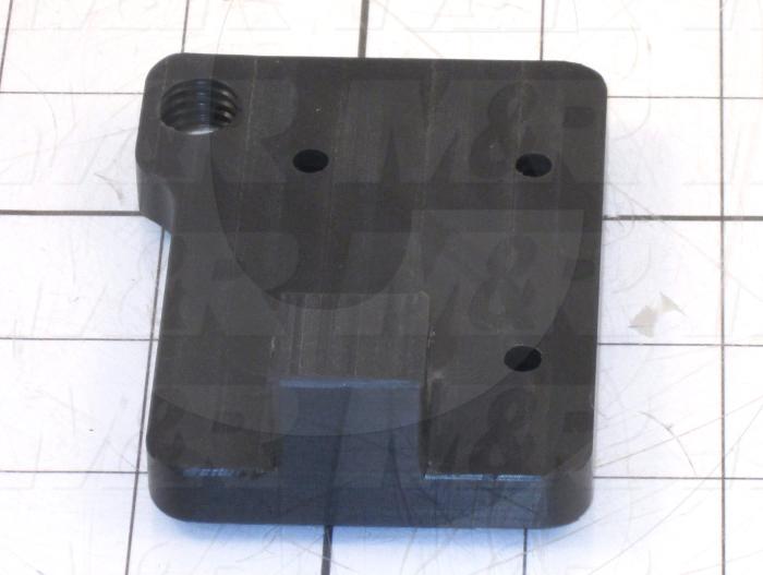 Fabricated Parts, Screen Lock Base, 3.25 in. Length, 2.50 in. Width, 1.00 in. Height, As Material Finish