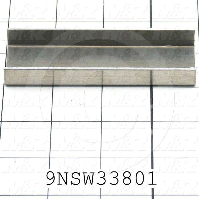 Fabricated Parts, Screen Shelf Spacer 3-7/8"L, 3.88 in. Length, 1.25 in. Width, 0.50 in. Height