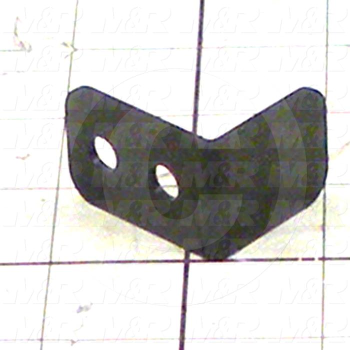 Fabricated Parts, Screen Up Prox Activator, 1.50 in. Length, 1.25 in. Width, 1.00 in. Height, 14 GA Thickness, Black Painted Finish