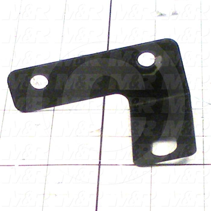 Fabricated Parts, Screen Up Proximity Bracket, 3.50 in. Length, 2.23 in. Width, 1.40 in. Height, OC89204 Flat Black Powder Coating Finish