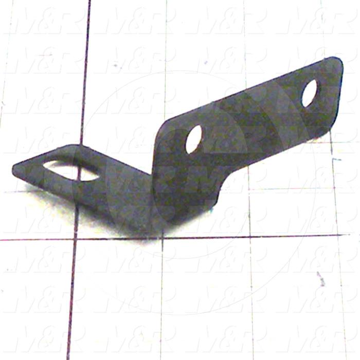 Fabricated Parts, Screen Up Proximity Bracket, 3.50 in. Length, 2.23 in. Width, 1.40 in. Height, OC89204 Flat Black Powder Coating Finish