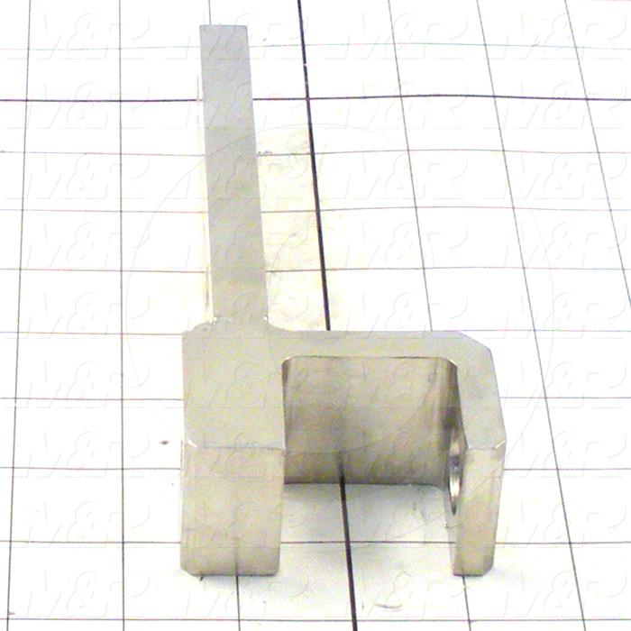 Fabricated Parts, Scren Holder Clamp Weldment, 6.90 in. Length, 1.50 in. Width, 2.75 in. Height, OC50001 Nickel Plating Finish