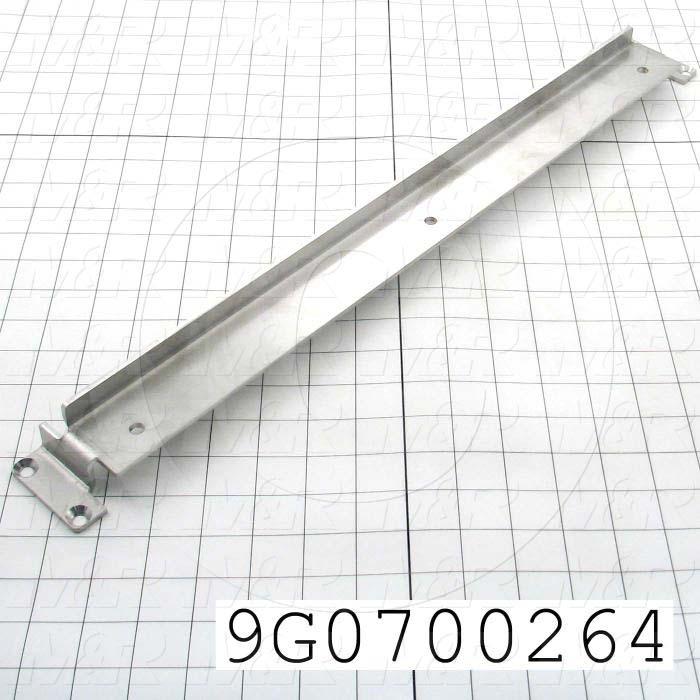 Fabricated Parts, Seal Bar Frame, 22.25 in. Length, 2.25 in. Width, 1.50 in. Height, 10 GA Thickness