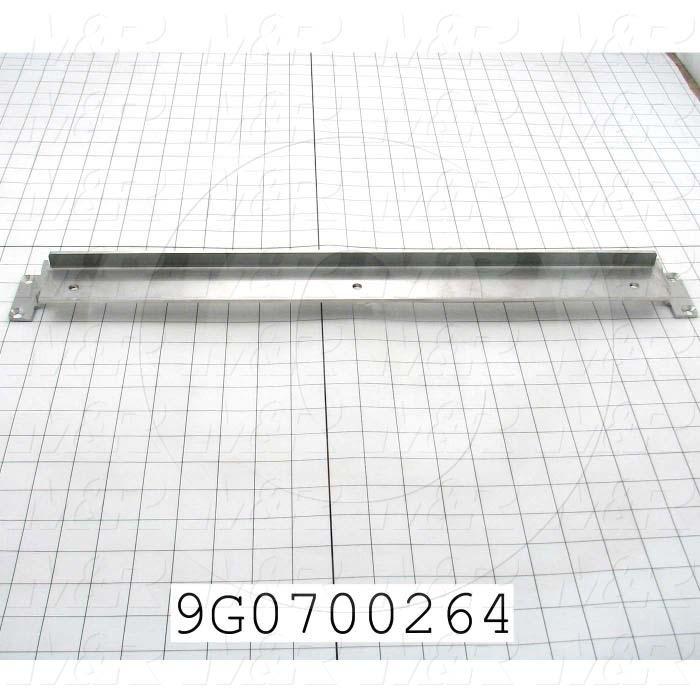 Fabricated Parts, Seal Bar Frame, 22.25 in. Length, 2.25 in. Width, 1.50 in. Height, 10 GA Thickness