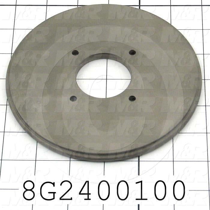 Fabricated Parts, Sealing Disc 6"Od, 6.00 in. Diameter, 0.28 in. Thickness, Nickolon Coat