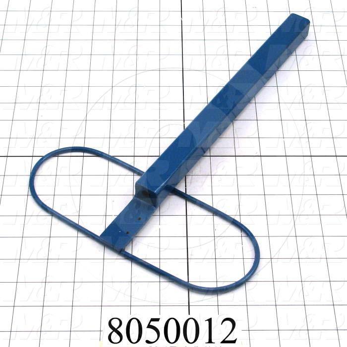 Fabricated Parts, Sensor Switch Bracket 14.5", 14.50 in. Length, 10.00 in. Width, 1.00 in. Height, Painted Blue Finish